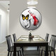 
Mo Hua Lulin Restaurant Decorative Painting Modern Simple Dining Table Hanging Painting Restaurant Mural Entrance Entrance Entrance Cabinet High-end Painting Dining Room Jiuyu Picture 05 Pair of Wine Ding Song 12354 Crystal Porcelain Painting-diameter 40 black frame (gold frame requires notes
