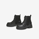 Tata Dicke einzige britische Martin -Stiefel Frauenstiefel Casual Leder Kurzstiefel Herbst und Winter Neu 7D247DD4 Black 35