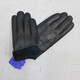 Genuine leather gloves for men and women in autumn and winter velvet thickened warm deerskin gloves for riding and driving motorcycles thin black velvet style (L)
