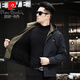 Pierre Cardin high-end casual fleece jacket for men 2025 spring and autumn new windproof soft shell jacket plus fleece middle-aged dad men's jacket black high-end fabric fleece lining 175/L 120-137Jin Jin equals 0.5 kg