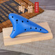 HAMDUN Ocarina 12-hole AC green resin plastic wind instrument alto C key beginner entry teaching instrument plastic bakelite school special flute
