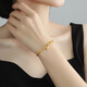 Mingpai -Schmuck, Fußgold Ancient Methode Gold Retro -Stil Fu Brandarmband AFK0318 Arbeitsgebühr 1050, Gesamtlänge beträgt ca. 16 ~ 18 cm, ca. 13,87 Gramm