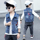 G.Duckkids Kinderkleidung Kinderweste Frühling und Herbst 2023 Neue Jungen Herbst Kleidung Spider-Man Jeans Weste Jacke 9 mittelgroße Kinder Blau 100 Größen 2 ~ 3 Jahre alt [90-100 cm] CM