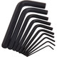 Kraftwell Allen Wrench Set, hexagonale Pflaumenblüte flacher Kopfkugel Kopflegungsstahl-Stahl-Werkzeugschmelze 10-teilige Flachkopf KH5009