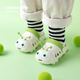 Little Deer Moli Children's Slippers Boys Boys Summer Anti-Slip Immasproof Soft Sole Lightweight Breathable Kids Baby Caterpillar Apple Green Inner Longueur 15cm