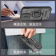Dr. Zhan is suitable for Apple 13 mobile phone case Apple 13promax new Apple 13pro lens sliding cover push window design anti-fall protection case car magnetic ring support shell trend Apple 13 cool black [lens push window design, ring support model]