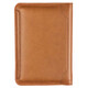 Kimo (KEMY) European and American cowhide passport bag two-layer cowhide ticket wallet travel document storage bag multi-function simple and elegant card brown