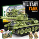 Kompatibel mit Lego Building Block Tank Series Militärmodell Kinder Dongfeng Panzerfahrzeugversammlung Spielzeugjungen Geschenk 8-in-1 Kaiser Tank 1048 Partikel