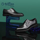 Goldlion men's shoes, formal shoes, men's fashionable business leather shoes, comfortable and wear-resistant derby shoes G502740432AAA black 40