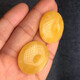 Xingyue natural beeswax pendant, amber safety buckle pendant, pendant pendant, cultural toy accessories, no cracks, no baking color, safety buckle 5g, about 5-6g, diameter about 28mm