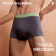 There is a tree men's underwear men's autumn and winter pure cotton breathable bottom crotch underwear 10A antibacterial traceless breathable boxer briefs men