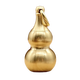Zhongfuyuan Pure brass hollow gourd keychain portable car keychain cinnabar pendant gift for men and women Large hollow gourd + small circle
