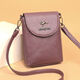 Coole Känguru-Marke Frauenbeutel echte Leder Textur Mini Handy-Tasche Frauen 2025 Neue One-Shoulder Crossbody Wechseln Sie das Schlüssel-Taschengefühl der Schlüssel [9017] Schwarz