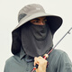 Camper Coutcamp Sunspreen Hat Mask Mask Miding Bike Cover Face Protección de cuello transpirable Protección UV 2024 Nuevo sol de sol Sunshade al aire libre Gris oscuro (655 modelos) Todos los tamaños se pueden ajustar