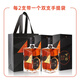 Changyu Men's Forty Collection Edition Fived-Star Gold Award Brandy 40 degrés Vin étranger Distillé Brandy Brandy Boady Box Keya Men's Forty 500Ml 2 Bouteilles Double Box Box Pack