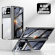 Lebiyi Xiaomi Mix Fold3 Mobiltelefon Hülle Neue Mixfold3-Faltbildschirm Scharnier Full Cover Protective Case Fold3 Transparent Anti-Fall-Fall-Shell-Film integrierter weiblicher Shell-Männer HD Moon Shadow Black Scharnier Vollcour