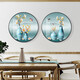 Mo Hua Lulin Restaurant Décoratif Peinture Modern Simple Dining Table peinture Paint Restauration Murale Entrée Entrée Entrée Cabinet haut de gamme PEINTURE DU PEINTURE DANS