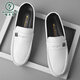 
Woodpecker Beanie Shoes Men's Summer 2025 New Shoes Men's Versatile Men's Shoes Casual Leather Shoes Autumn Lazy Shoes 825 White 39
