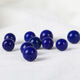 Natural emperor 6A grade lapis lazuli loose beads round beads handmade diy bracelet star and moon bodhi accessories multi-treasure 5A lapis lazuli white and gold 14MM/piece