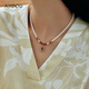 Ajidou Ajidou Spring Wheat Field Field Melody Series Pearl Collier Collier Design d'automne Chaîne de pulls