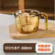 JZ Corning measuring cup American Corning glass measuring cup household high temperature resistant food grade scaled transparent cup milk cup baking without Corning logo 250ml