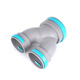 Fresh air top air supply PE fresh air pipe connector U-shaped tee reducer connector elbow tee reducer 110-75 (with air valve)