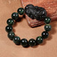 Eternal Symbol Collection Natural Obsidian Pixiu Bracelet Color Eye Bracelet Plate Play Bead Jewelry for Men and Women Couple Collection Color Eye Obsidian Pixiu Bracelet 14mm