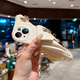罗璐鸥苹果15手机壳斜挎挂绳外壳iPhone15 Plus链条背带硅胶壳保护套斜跨菱格零钱卡包防摔全包软壳女款 【黑色-菱格小熊卡包款】+斜挎挂绳+全屏钢化膜 苹果15