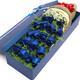 Laiji Valentine's Day flower express rose gift box bouquet to express love to girlfriend birthday gift nationwide delivery 19 blue enchantress gift box never fades love