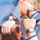 Casio (CASIO) men's watch Simple men's quartz watch White disc belt MTP-1381L-7A