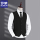 ROMON (ROMON) suit vest men 2025 business casual professional vest groom best man wedding vest brother group 801 grey (single vest) 2XL 185