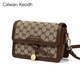 CALWAN KEODH Sac de site officiel Sac pour femmes NOUVEAU CROSSBOCK CROSSBOCME Single Single Single Luxury Luxury CK Style Poldoufle Girance d'anniversaire pour petite amie [Coffee Color] Brand Mode Retro Small Sacl