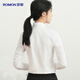 Romon cotton long-sleeved shirt women's business casual professional formal dress workwear commuter white shirt women's clothing
