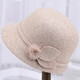 Yaoxin autumn and winter middle-aged and elderly hats women's woolen hats for the elderly and mothers winter warm hats for grandmothers and old ladies hats black one-size-fits-all