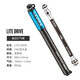 LEZYNE Lite Drive bicycle pump portable high pressure pump mountain road bike American and French nozzle pump accessories L-4855 [polished silver] S code 180mm
