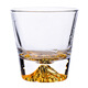 Japan's Mount Fuji heat-resistant crystal glass handmade whiskey cup couple cup gift box set Mount Fuji cup single gift box