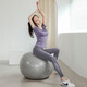 Yoga Girl Yoga-Anzug Frauen Sommer dünn High-End-Profi-Laufsport-Set Schnelltrocknen Mode-Feen-Fitness-Kleidung Purpur Kurzarm + Schwarze Hose L (110-125jin [Jin ist gleich 0,5 kg])