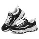 Skechers Oreo Panda Shoes丨Dad Shoes Women's Classic Black and White Retro Autumn and Winter Lightweight Trendy Increased Sports and Casual Shoes Women's Black/White-BKW 38