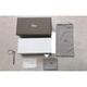 Adaptado a la caja de gafas de sol de CD original de Dior Caja de almacenamiento plano de almacenamiento resistente a la presión Accesorios de bolsas de bolsas de polvo aplicables (grandes) Caja de gafas de sol negras