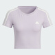 adidas kurzärärmig T-Shirt Frauen Sommer Neue Sportbekleidung gestrickt atmungsaktiven kurzen runden Hals-Top Ji9794 Purple S