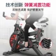 Hanma [Smart Game APP] Spinning Bike Home Sports Equipment Exercise Bike Indoor Pedal Bike Supports HUAWEI HiLink Upgrade Smart Life APP + Upgrade Magnetic Dual Resistance + Hydraulic Spring Shock Absorption White