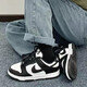 
NIKE Nike men's shoes and women's shoes summer new DUNK LOW couple's low top shoes classic versatile sports casual shoes black and white panda (GS model) CW1590-100 36.5
