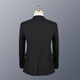 Romon (Romon) Anzug Herrengeschäft formeller Anzug Single Slim Anzug Jacke Bester Groomsman Hochzeitskleid Schwarz 4xl