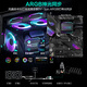PHANTEKS Wind Chaser Black Bingling D30 240 Integrated CPU Water Cooled Radiator (30mm Thick Fan/High Performance Water Pump/Supports 14th Generation 1700/AM5)