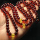 Yage Myanmar blood amber 108 Buddha beads beeswax bracelet raw stone bracelet for men and women amber bracelet necklace 0 carat 6mm108
