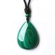 Light and cute natural malachite water droplets. Malachite green universal jade pendant. Malachite genuine. Natural raw stone malachite water droplets. Malachite green jade pendant.