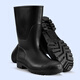 Blue Owl Shield Regenschuhe Herren hohe Röhrchen wasserdichte Schuhe Regenstiefel Meer Anti-Rutsch-Kleber Schuhe tragen resistente Erwachsene Overhoes yx1005 42