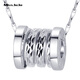 Miss JuJu Pt950 platinum pendant spring transfer bead pendant platinum pendant for men and women couple small waist car flower pendant round hole 5.8-6.0g + delivery leather rope