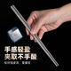 Half life pure titanium chopsticks high-end household titanium chopstick set household chopsticks high temperature resistance and anti-slip adult light luxury metal titanium chopsticks pure titanium chopsticks 5 pair gift box set