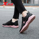 Xtep women's shoes running shoes sports shoes for women 2025 summer new mesh breathable casual travel shoes black pink-leather-9737 39